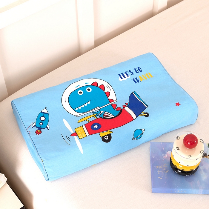 91家纺网 家纺一手货源 找家纺 七夜居 2026新款开学季儿童纯棉记忆棉枕芯全棉可拆洗学生宿舍枕头幼儿园宝宝枕 枕头枕芯 恐龙宇宙