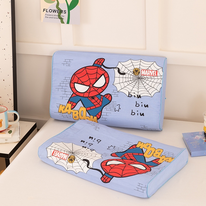 91家纺网 家纺一手货源 找家纺 七夜居 2026新款开学季儿童纯棉记忆棉枕芯全棉可拆洗学生宿舍枕头幼儿园宝宝枕 枕头枕芯 蜘蛛侠