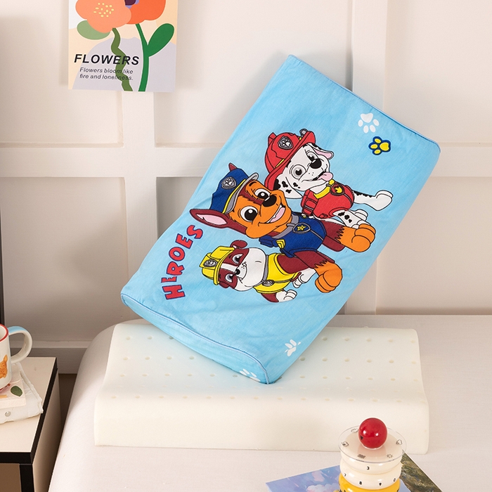 91家纺网 家纺一手货源 找家纺 七夜居 2026新款开学季儿童纯棉记忆棉枕芯全棉可拆洗学生宿舍枕头幼儿园宝宝枕 枕头枕芯 汪汪队