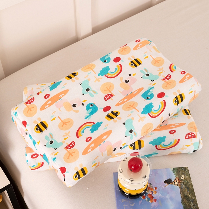 91家纺网 家纺一手货源 找家纺 七夜居 2026新款开学季儿童纯棉记忆棉枕芯全棉可拆洗学生宿舍枕头幼儿园宝宝枕 枕头枕芯 童趣世界