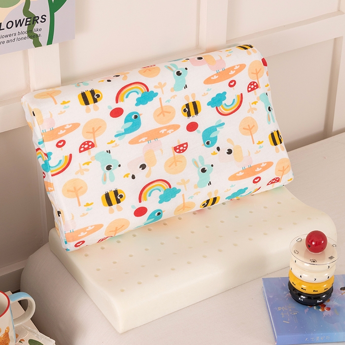 91家纺网 家纺一手货源 找家纺 七夜居 2026新款开学季儿童纯棉记忆棉枕芯全棉可拆洗学生宿舍枕头幼儿园宝宝枕 枕头枕芯 童趣世界