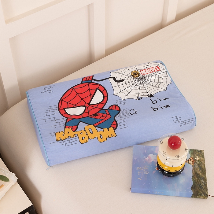 91家纺网 家纺一手货源 找家纺 七夜居 2026新款开学季儿童纯棉记忆棉枕芯全棉可拆洗学生宿舍枕头幼儿园宝宝枕 枕头枕芯 蜘蛛侠