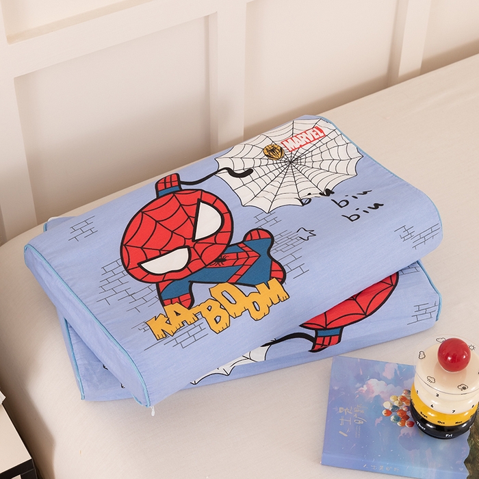 91家纺网 家纺一手货源 找家纺 七夜居 2026新款开学季儿童纯棉记忆棉枕芯全棉可拆洗学生宿舍枕头幼儿园宝宝枕 枕头枕芯 蜘蛛侠