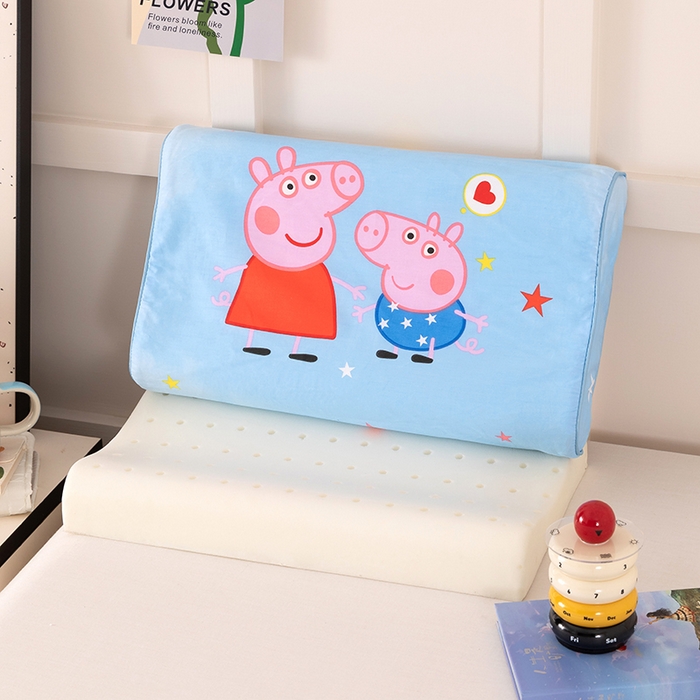 91家纺网 家纺一手货源 找家纺 七夜居 2026新款开学季儿童纯棉记忆棉枕芯全棉可拆洗学生宿舍枕头幼儿园宝宝枕 枕头枕芯 小猪佩奇