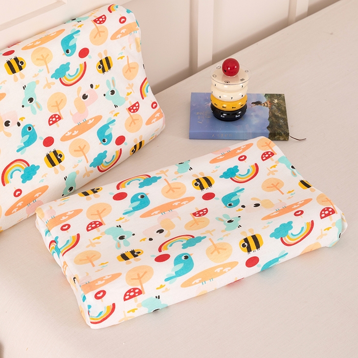 91家纺网 家纺一手货源 找家纺 七夜居 2026新款开学季儿童纯棉记忆棉枕芯全棉可拆洗学生宿舍枕头幼儿园宝宝枕 枕头枕芯 童趣世界