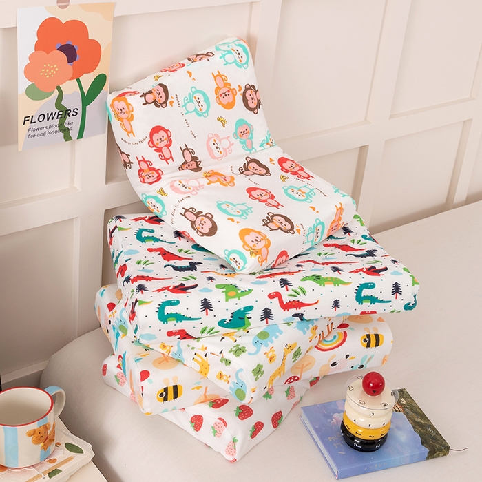 91家纺网 家纺一手货源 找家纺 （总）七夜居 2026新款开学季儿童纯棉记忆棉枕芯全棉可拆洗学生宿舍枕头幼儿园宝宝枕 枕头枕芯