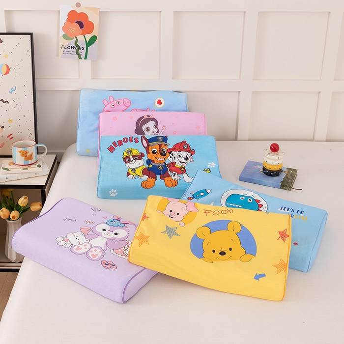 91家纺网 家纺一手货源 找家纺 七夜居 2026新款开学季儿童纯棉记忆棉枕芯全棉可拆洗学生宿舍枕头幼儿园宝宝枕 枕头枕芯 组合图仅供展示不可下单