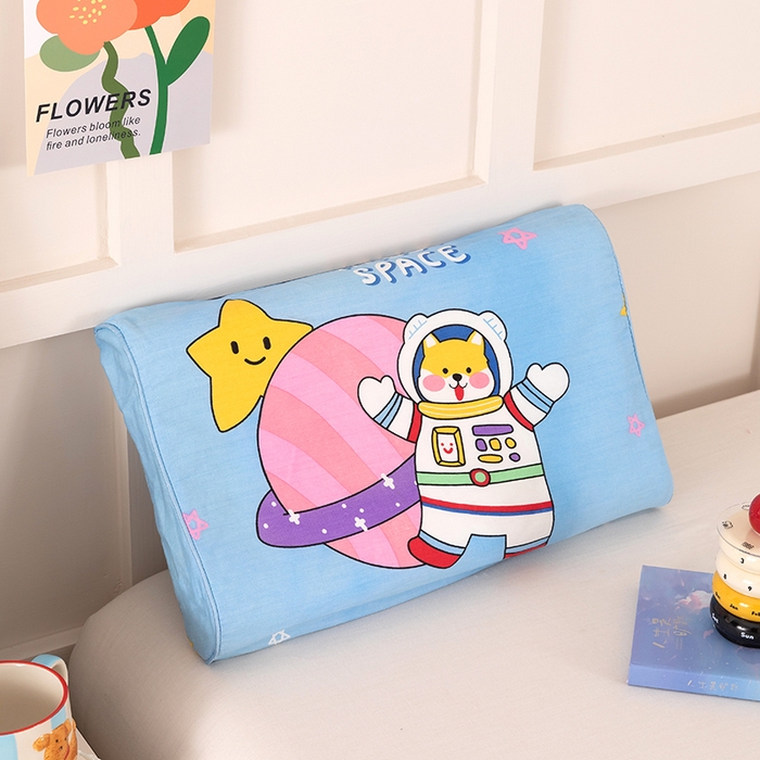 91家纺网 家纺一手货源 找家纺 七夜居 2026新款开学季儿童纯棉记忆棉枕芯全棉可拆洗学生宿舍枕头幼儿园宝宝枕 枕头枕芯 星空熊