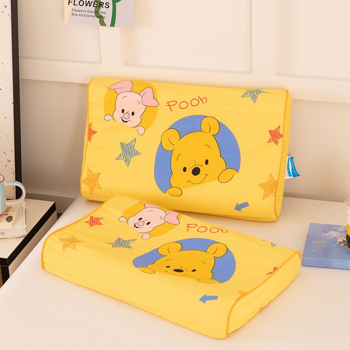 91家纺网 家纺一手货源 找家纺 七夜居 2026新款开学季儿童纯棉记忆棉枕芯全棉可拆洗学生宿舍枕头幼儿园宝宝枕 枕头枕芯 维尼伙伴