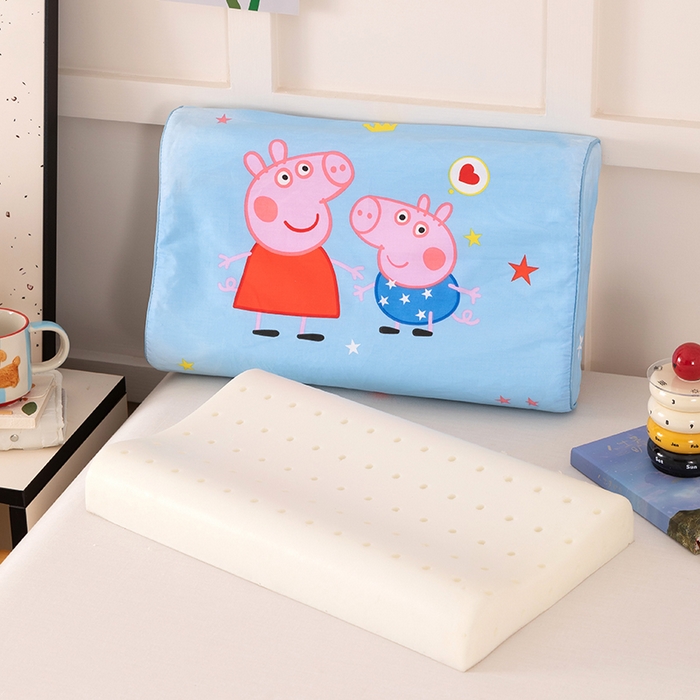 91家纺网 家纺一手货源 找家纺 七夜居 2026新款开学季儿童纯棉记忆棉枕芯全棉可拆洗学生宿舍枕头幼儿园宝宝枕 枕头枕芯 小猪佩奇