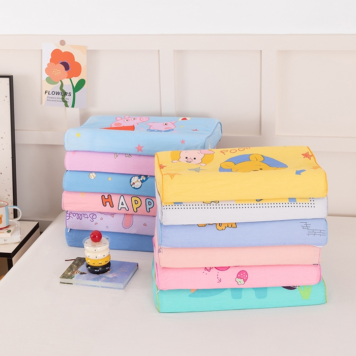 91家纺网 家纺一手货源 找家纺 （总）七夜居 2026新款开学季儿童纯棉记忆棉枕芯全棉可拆洗学生宿舍枕头幼儿园宝宝枕 枕头枕芯