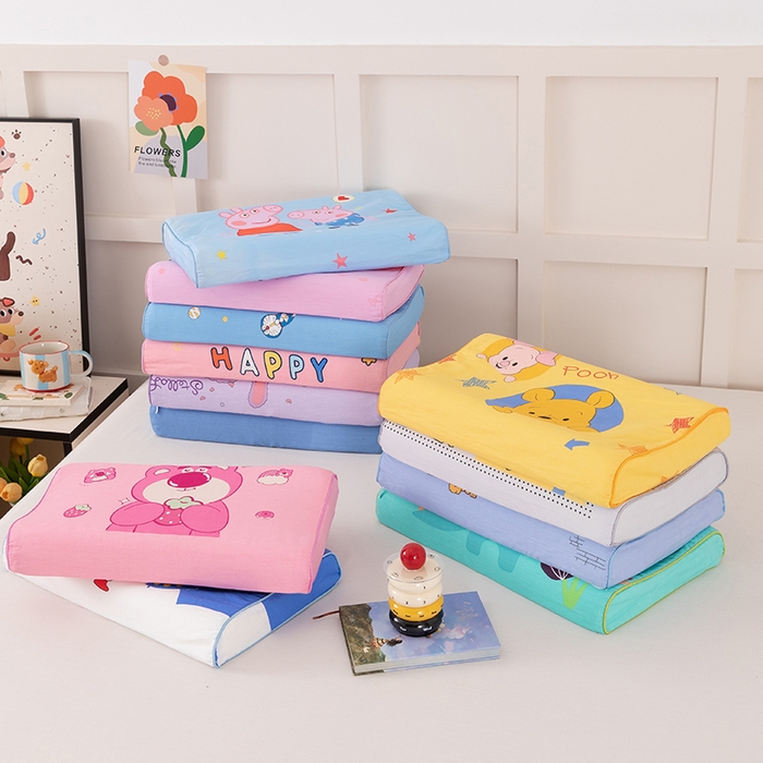 91家纺网 家纺一手货源 找家纺 （总）七夜居 2026新款开学季儿童纯棉记忆棉枕芯全棉可拆洗学生宿舍枕头幼儿园宝宝枕 枕头枕芯