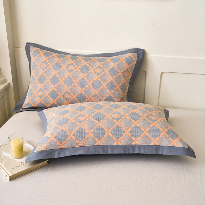 91家纺网 家纺一手货源 找家纺 棠薇家纺 2025新款三层纱布枕套单条装一对装枕头套加大加厚48*74cm枕芯套 晨光