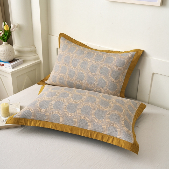 91家纺网 家纺一手货源 找家纺 棠薇家纺 2025新款三层纱布枕套单条装一对装枕头套加大加厚48*74cm枕芯套 半夏