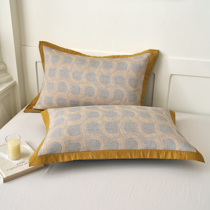 91家纺网 家纺一手货源 找家纺 棠薇家纺 2025新款三层纱布枕套单条装一对装枕头套加大加厚48*74cm枕芯套 半夏