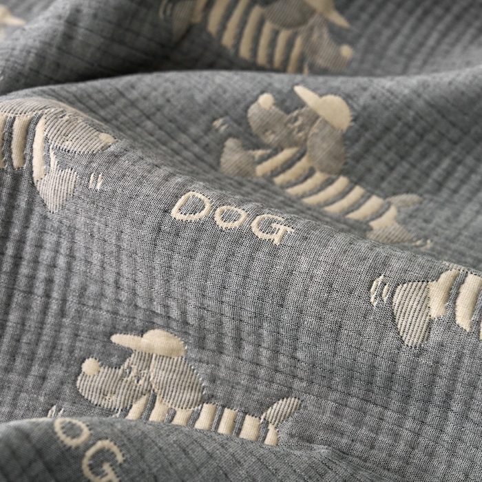 91家纺网 家纺一手货源 找家纺 棠薇家纺 2025新款三层纱布枕套单条装一对装枕头套加大加厚48*74cm枕芯套 腊肠小狗