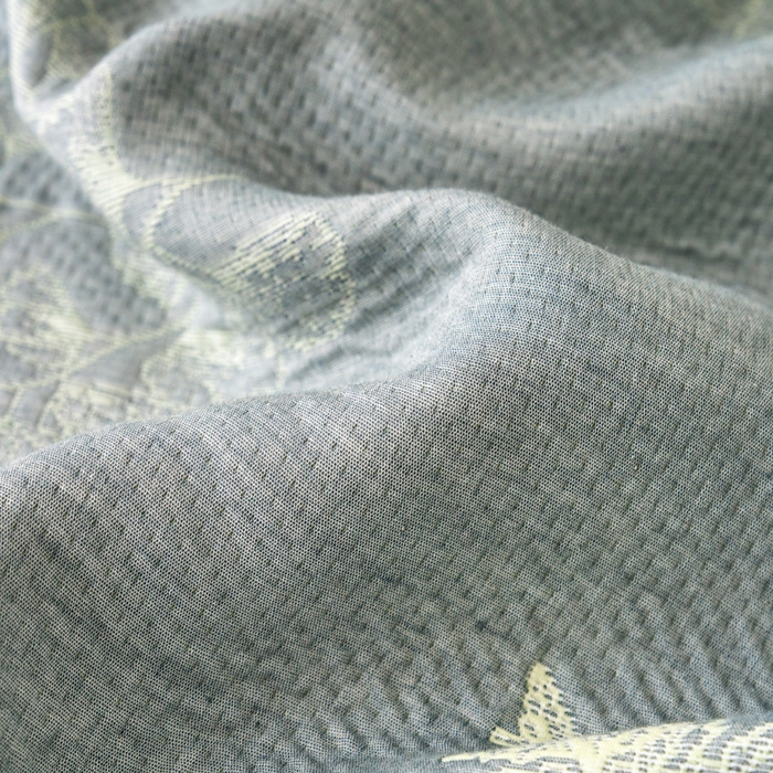 91家纺网 家纺一手货源 找家纺 棠薇家纺 2025新款三层纱布枕套单条装一对装枕头套加大加厚48*74cm枕芯套 轻纱曼舞绿