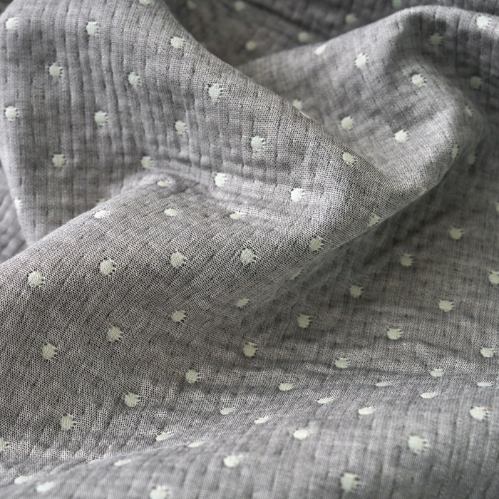 91家纺网 家纺一手货源 找家纺 棠薇家纺 2025新款三层纱布枕套单条装一对装枕头套加大加厚48*74cm枕芯套 波点