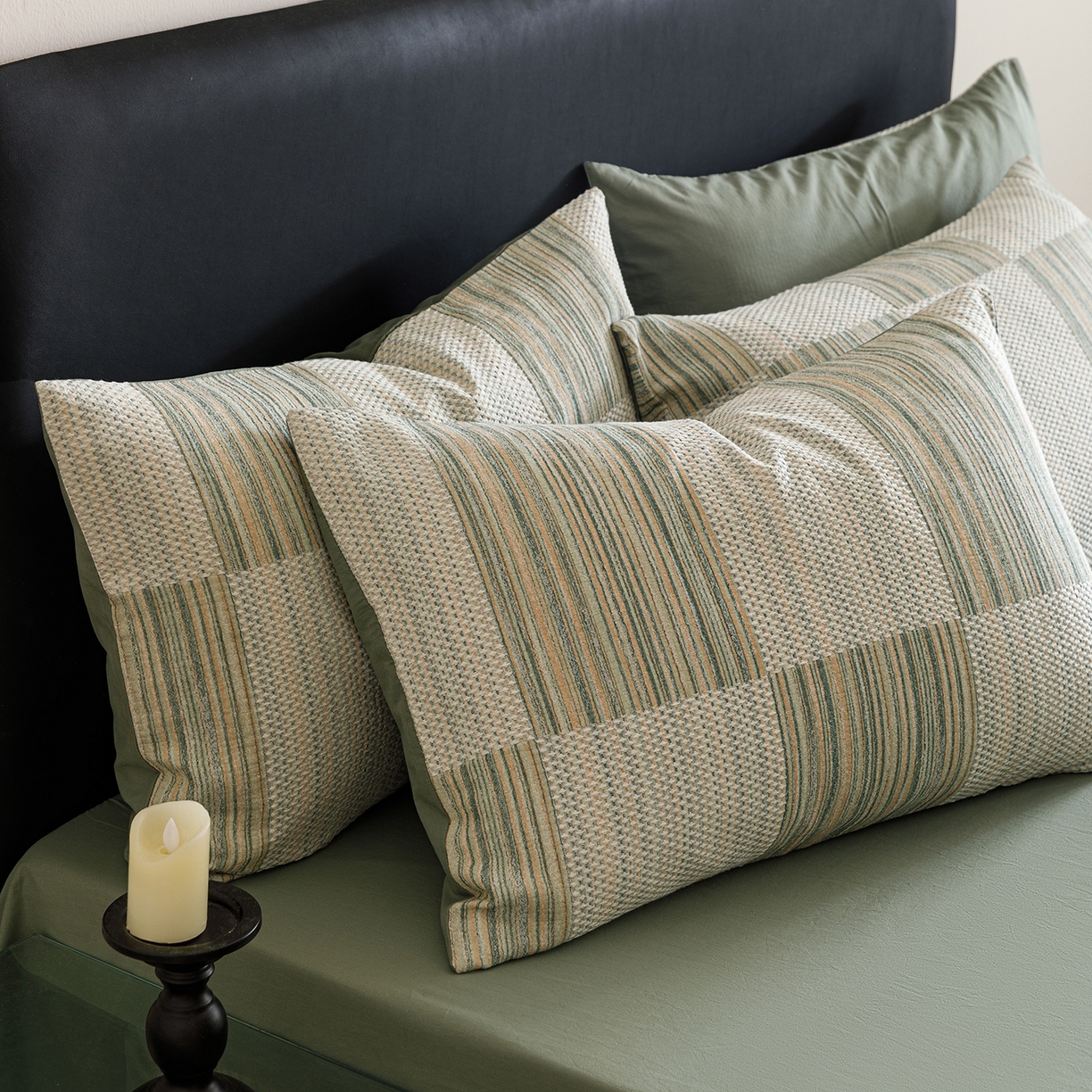 91家纺网 家纺一手货源 找家纺 春皖家纺 2026新款A类全棉双层纱AB版简约四件套 森屿