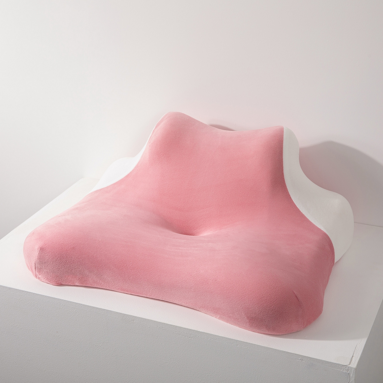 美物匠 2025新款親膚趴睡枕枕頭枕芯 保暖款-粉色