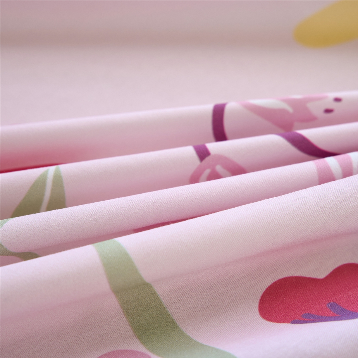 91家纺网 家纺一手货源 找家纺 百利卡通（原迪士尼家纺） 2025新款全棉圆网数码印花床笠枕套-小马宝莉 春天紫悦L