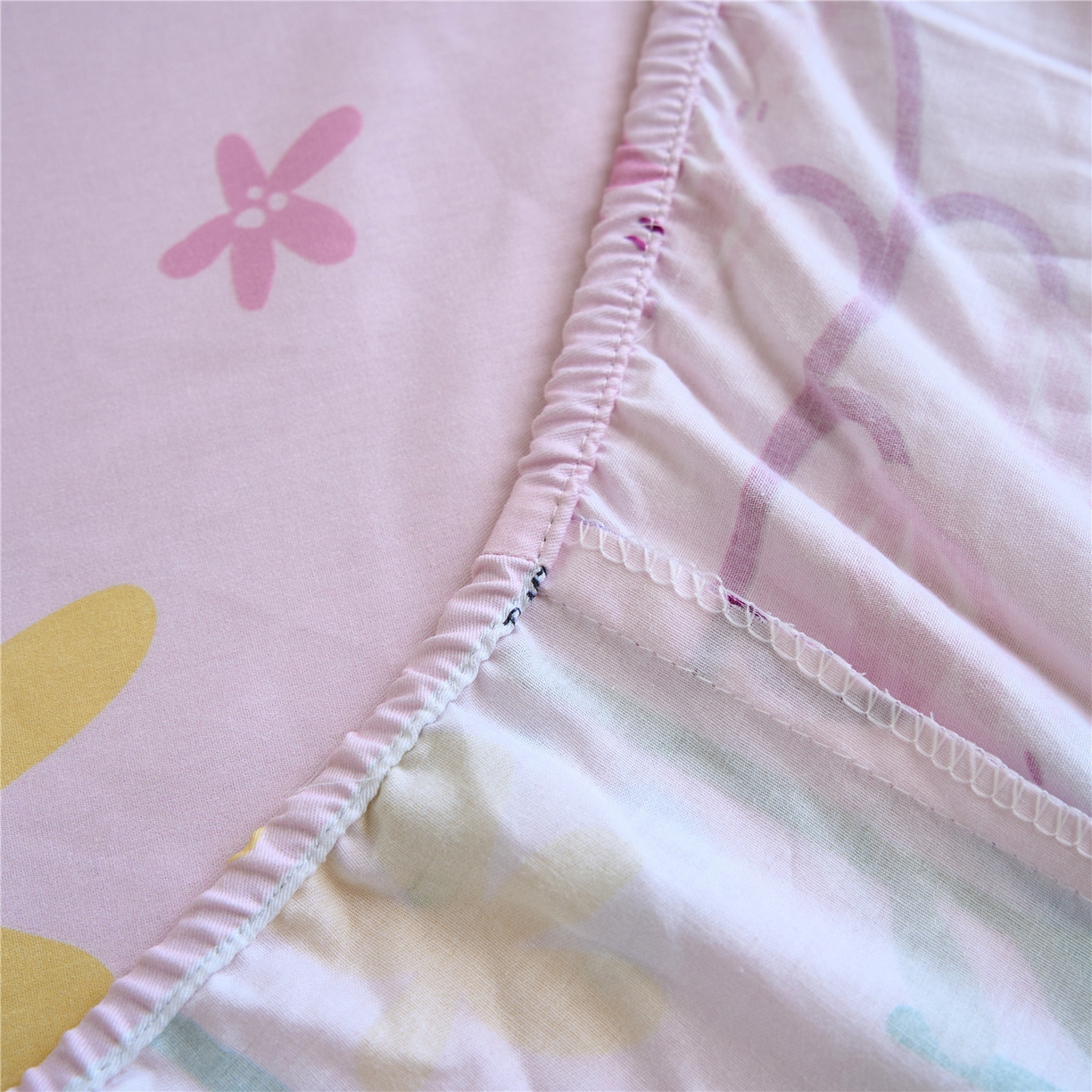 91家纺网 家纺一手货源 找家纺 百利卡通（原迪士尼家纺） 2025新款全棉圆网数码印花床笠枕套-小马宝莉 春天紫悦L