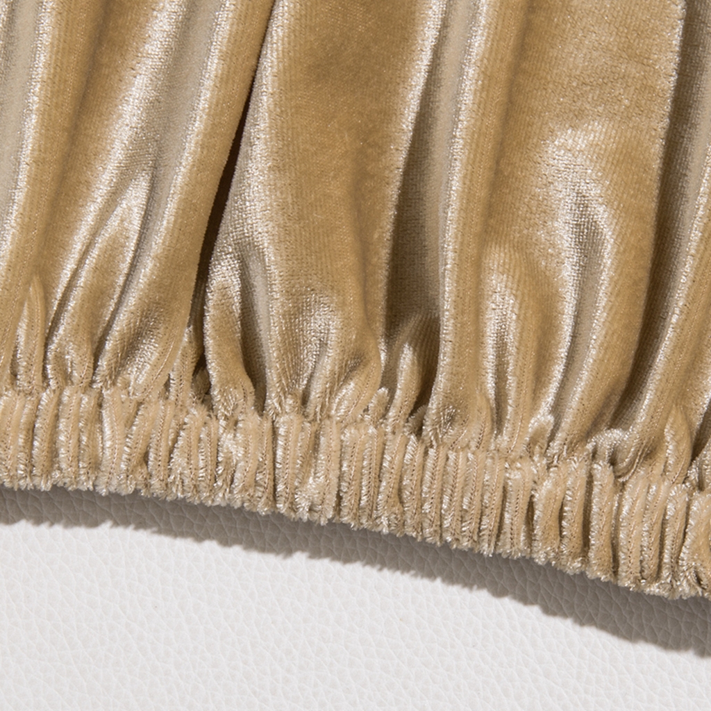 91家纺网 家纺一手货源 找家纺 壹零特色家纺 2025新款银狐绒一体椅子套 卡其 均码