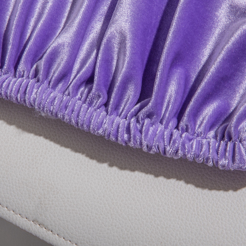 91家纺网 家纺一手货源 找家纺 壹零特色家纺 2025新款银狐绒一体椅子套 紫色 均码