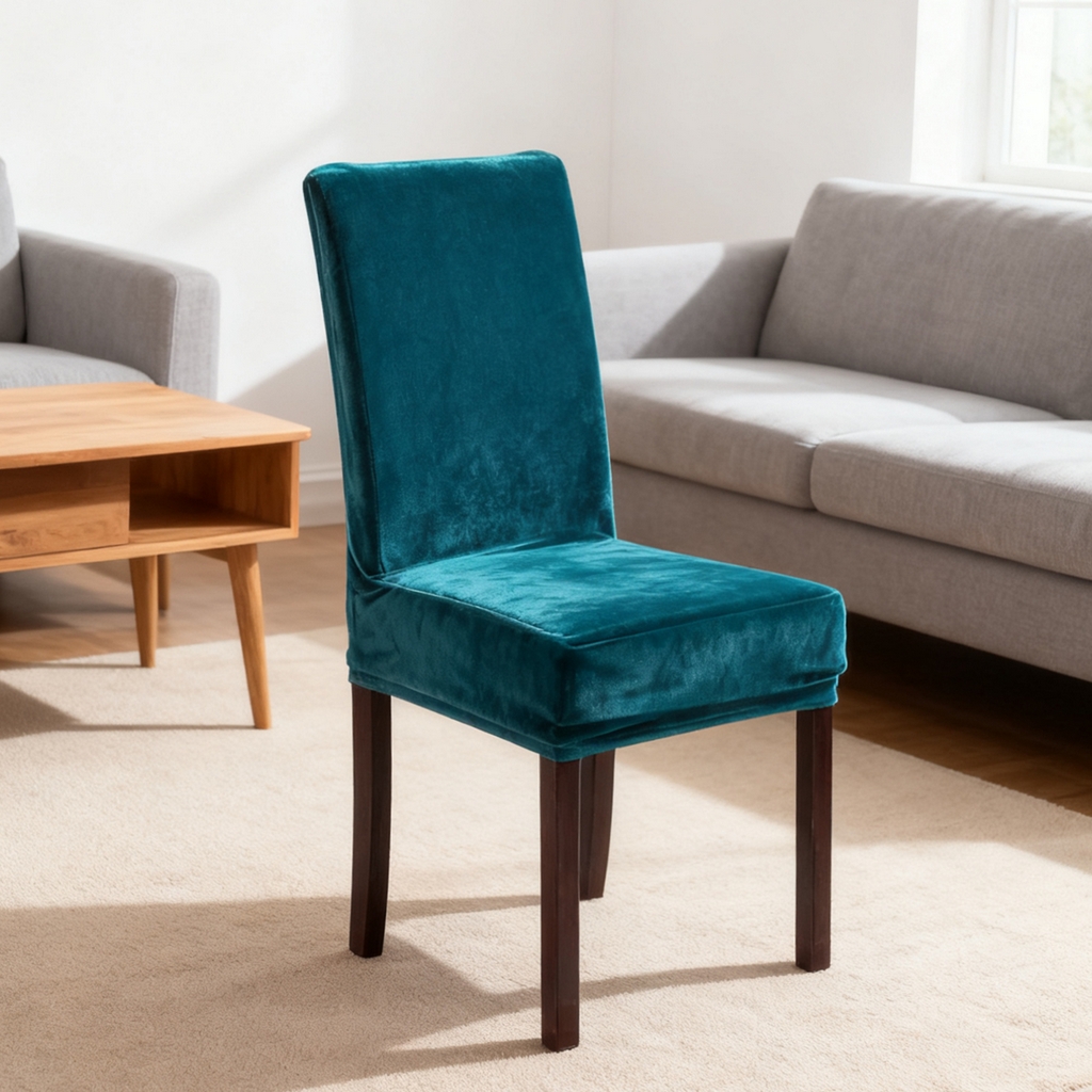 （总）壹零特色家纺 2025新款银狐绒一体椅子套