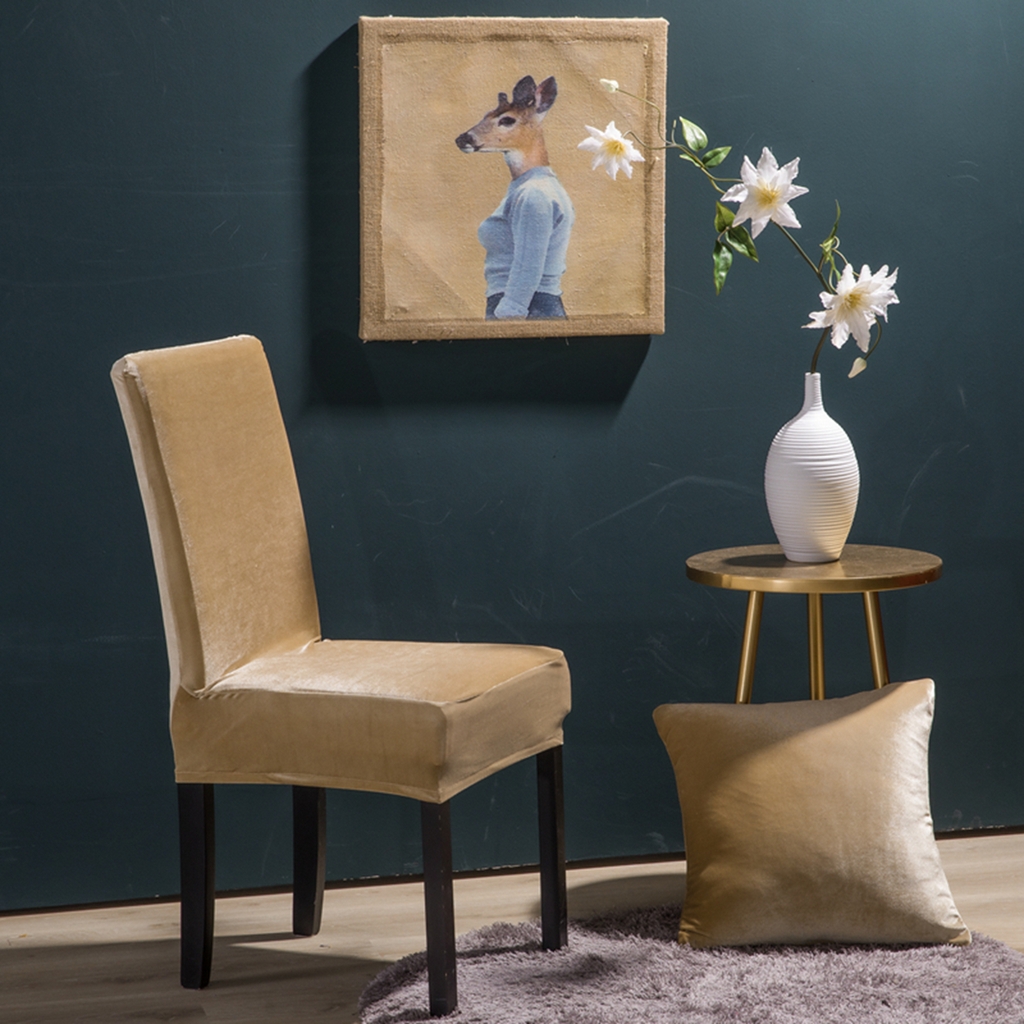 91家纺网 家纺一手货源 找家纺 壹零特色家纺 2025新款银狐绒一体椅子套 卡其 均码