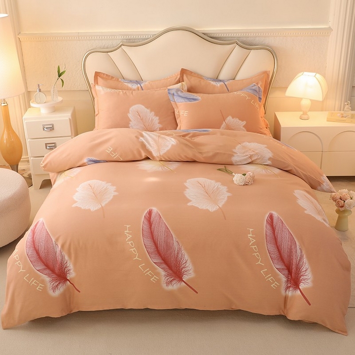 91家纺网 家纺一手货源 找家纺 （总）木易家居 2026新款全棉磨毛印花四件套