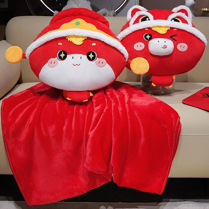 91家纺网 家纺一手货源 找家纺 （总）仟亿莱 2025新款醒师小马驹三用抱枕毯