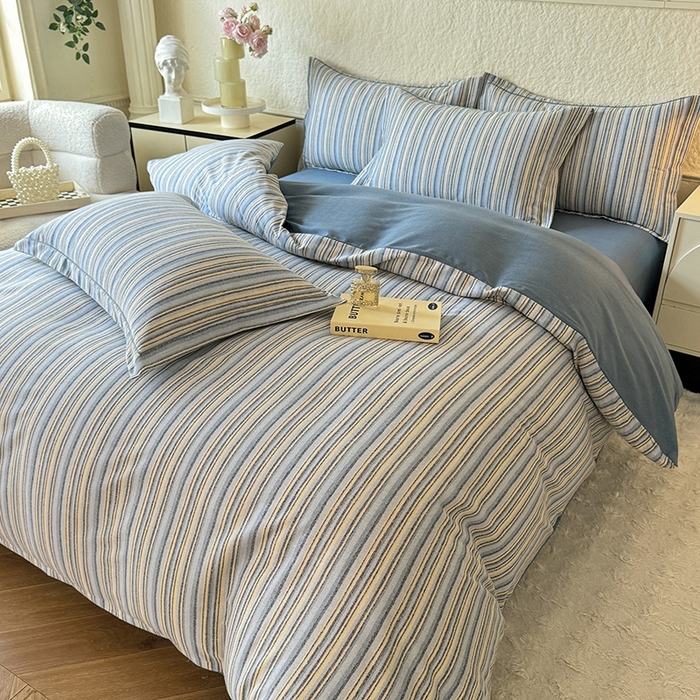 91家纺网 家纺一手货源 找家纺 （总）木易家居 2026新款全棉磨毛印花四件套