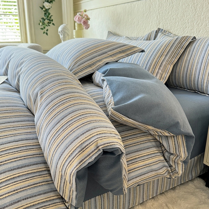 91家纺网 家纺一手货源 找家纺 （总）木易家居 2026新款全棉磨毛印花四件套