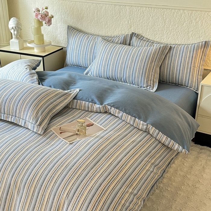 91家纺网 家纺一手货源 找家纺 （总）木易家居 2026新款全棉磨毛印花四件套