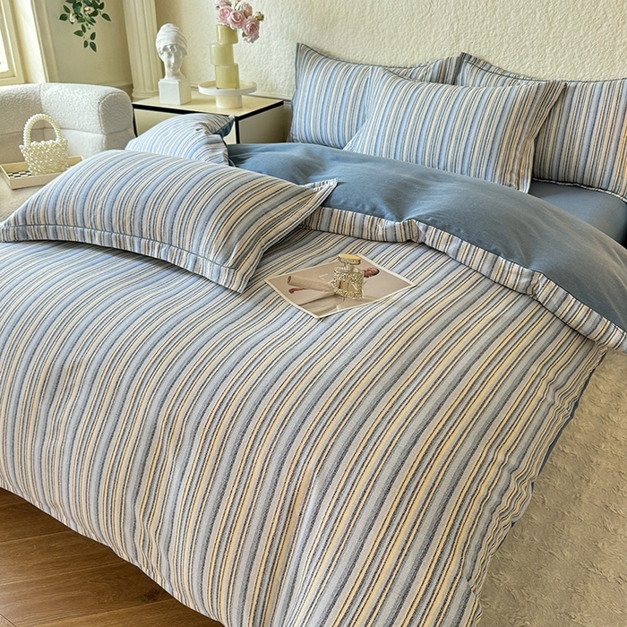 91家纺网 家纺一手货源 找家纺 （总）木易家居 2026新款全棉磨毛印花四件套