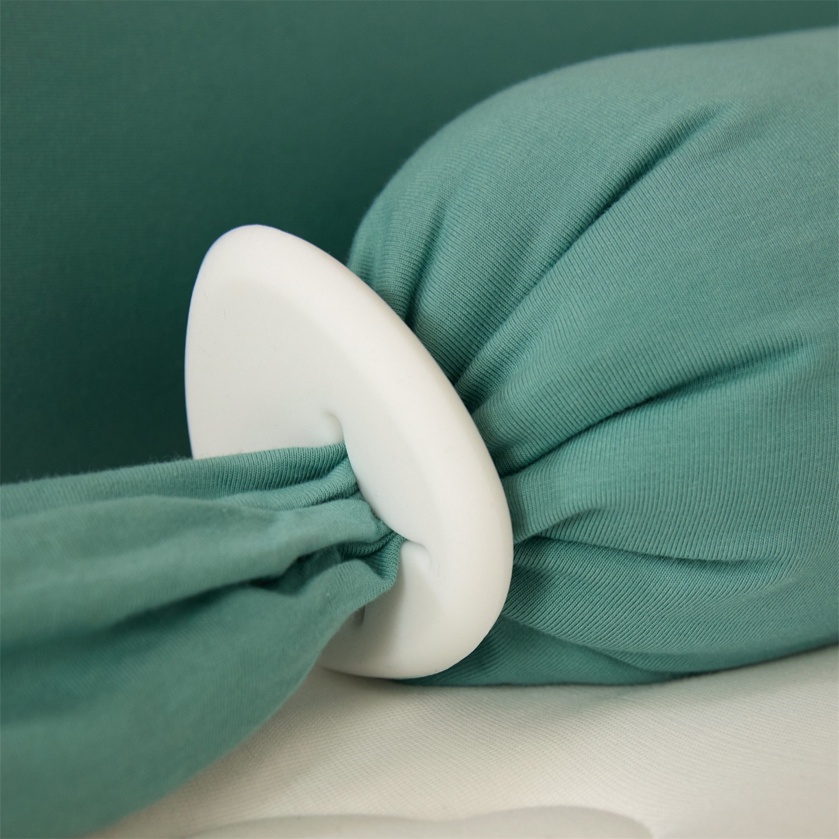 91家纺网 家纺一手货源 找家纺 头等舱 2025全棉氨纶针织A类孕妇 护腰 侧睡 靠垫 安抚枕 抱抱 夹腿多功能枕(空镜图）配包装 天青