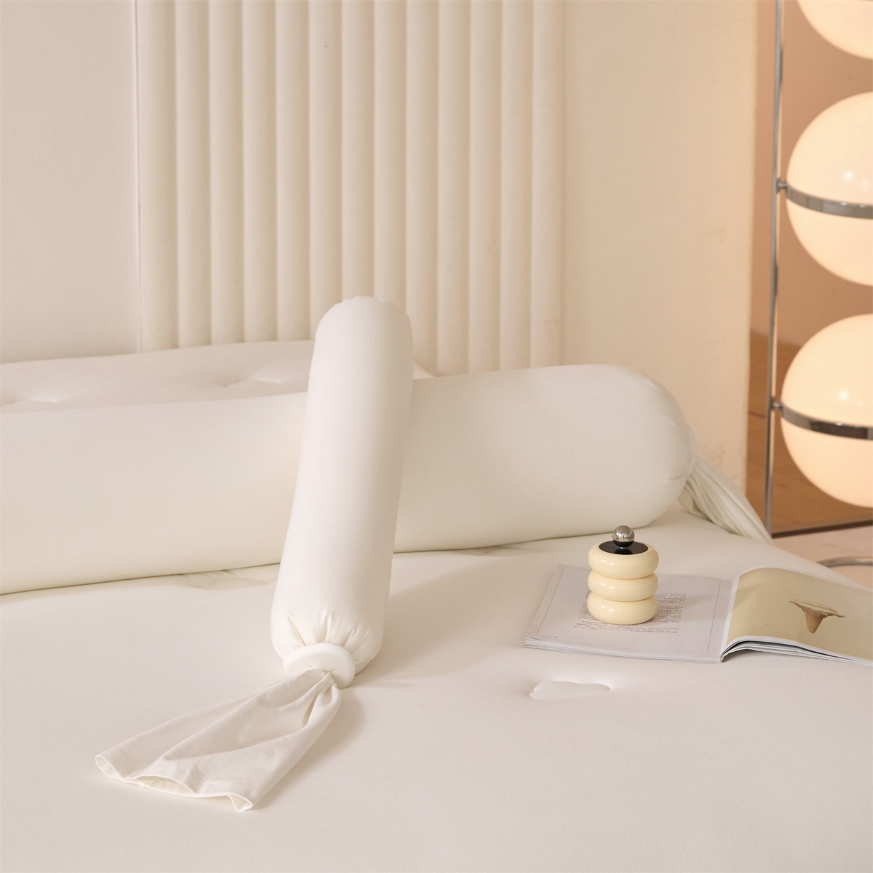 91家纺网 家纺一手货源 找家纺 头等舱 2025全棉氨纶针织A类孕妇 护腰 侧睡 靠垫 安抚枕 抱抱 夹腿多功能枕(空镜图）配包装 珍珠白