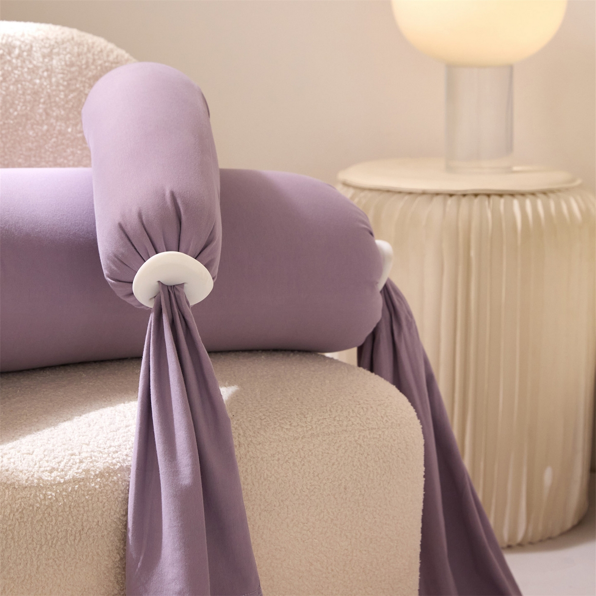 91家纺网 家纺一手货源 找家纺 头等舱 2025全棉氨纶针织A类孕妇 护腰 侧睡 靠垫 安抚枕 抱抱 夹腿多功能枕(空镜图）配包装 紫浦