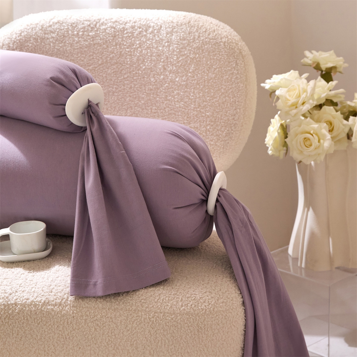 91家纺网 家纺一手货源 找家纺 头等舱 2025全棉氨纶针织A类孕妇 护腰 侧睡 靠垫 安抚枕 抱抱 夹腿多功能枕(空镜图）配包装 紫浦