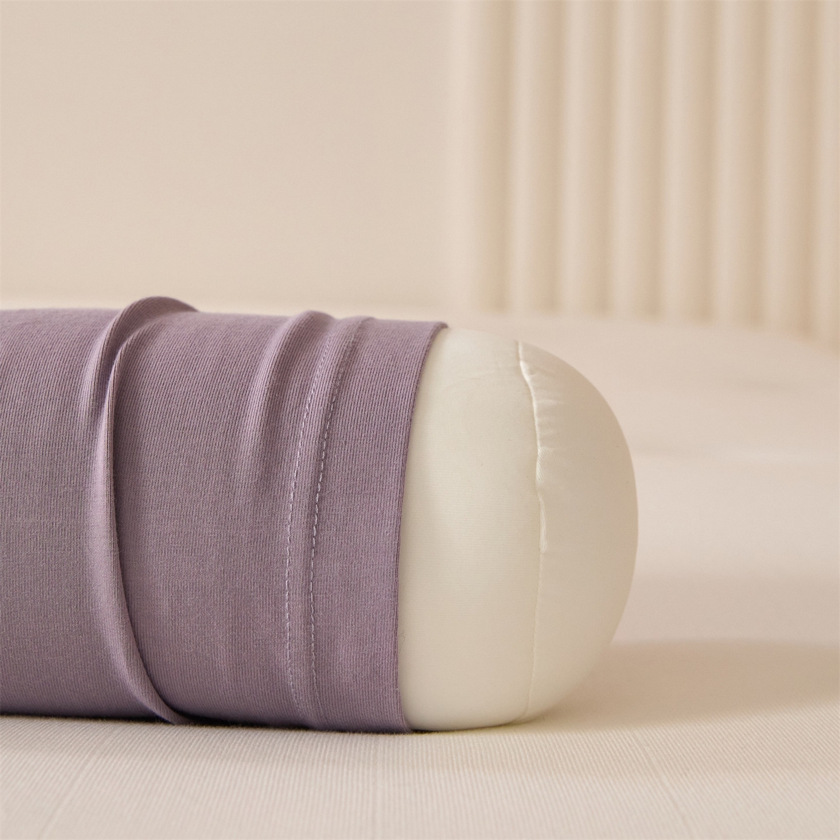 91家纺网 家纺一手货源 找家纺 头等舱 2025全棉氨纶针织A类孕妇 护腰 侧睡 靠垫 安抚枕 抱抱 夹腿多功能枕(空镜图）配包装 紫浦