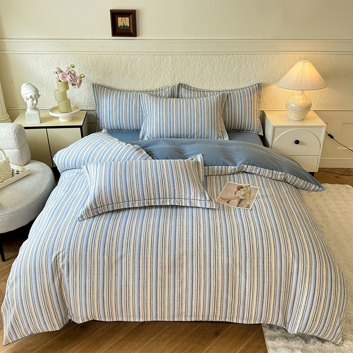 91家纺网 家纺一手货源 找家纺 （总）木易家居 2026新款全棉磨毛印花四件套