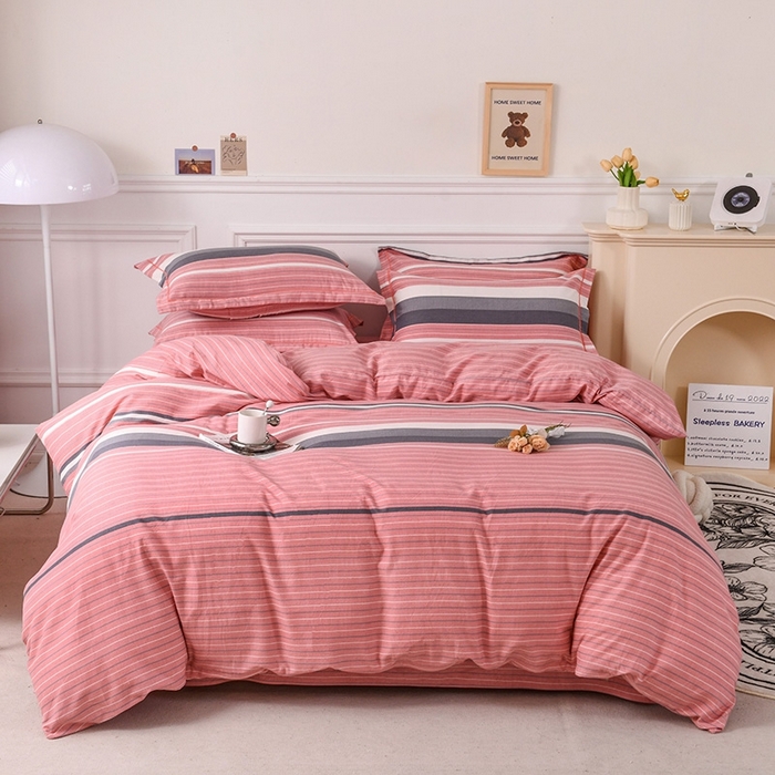 91家纺网 家纺一手货源 找家纺 （总）木易家居 2026新款全棉磨毛印花四件套