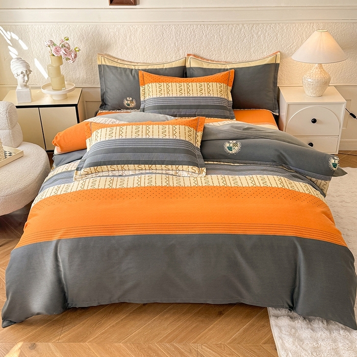 91家纺网 家纺一手货源 找家纺 （总）木易家居 2026新款全棉磨毛印花四件套