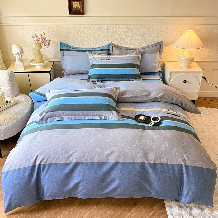 91家纺网 家纺一手货源 找家纺 （总）木易家居 2026新款全棉磨毛印花四件套