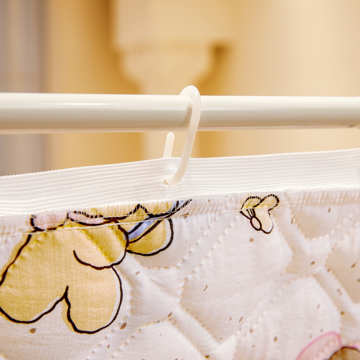 91家纺网 家纺一手货源 找家纺 夏彩 2025新款五面保暖亲肤面料坐床拉链四季款蚊帐-88632 星愿熊