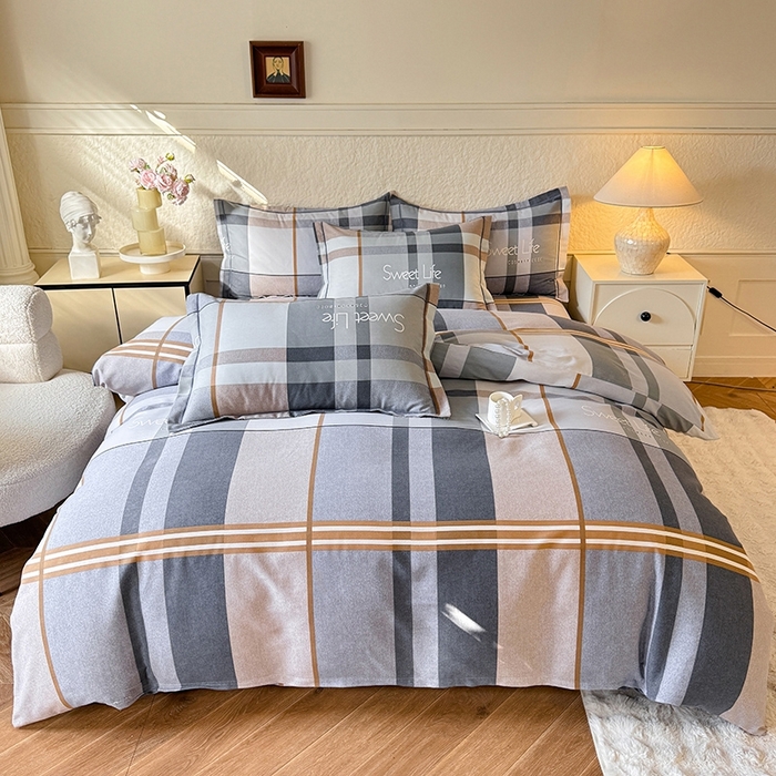 91家纺网 家纺一手货源 找家纺 （总）木易家居 2026新款全棉磨毛印花四件套