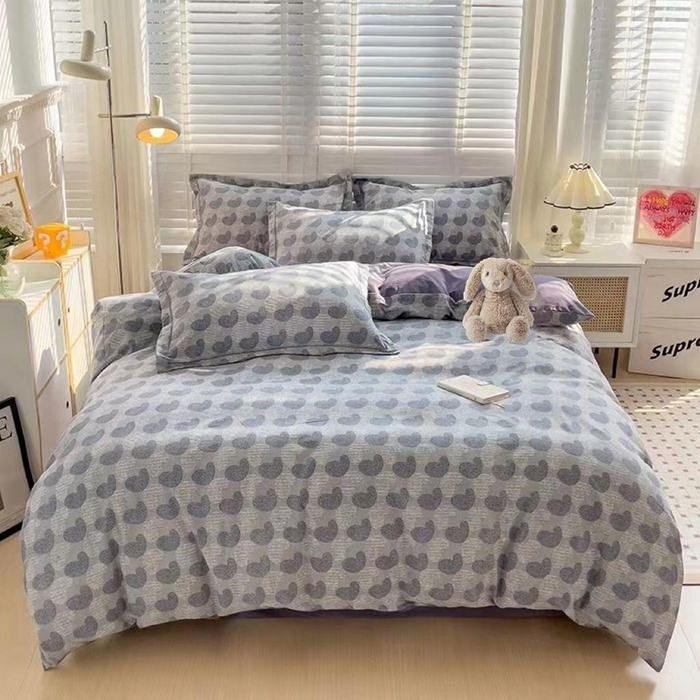 91家纺网 家纺一手货源 找家纺 （总）木易家居 2026新款全棉磨毛印花四件套