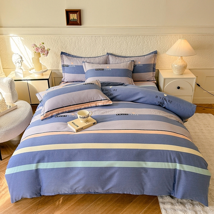 91家纺网 家纺一手货源 找家纺 （总）木易家居 2026新款全棉磨毛印花四件套