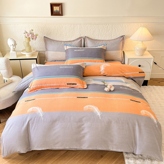 91家纺网 家纺一手货源 找家纺 （总）木易家居 2026新款全棉磨毛印花四件套